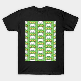 Cats eating green donuts T-Shirt